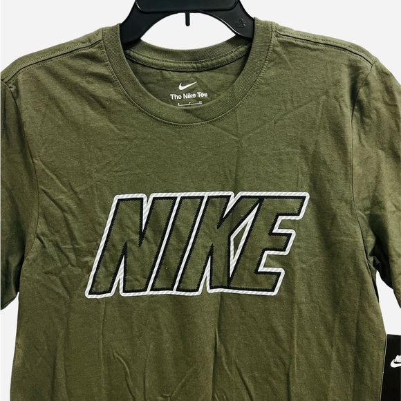 Nike Dri-Fit Men's BV0625-380 Sportswear Graphic Logo T-Shirt Olive Green Size M - Picture 5 of 8